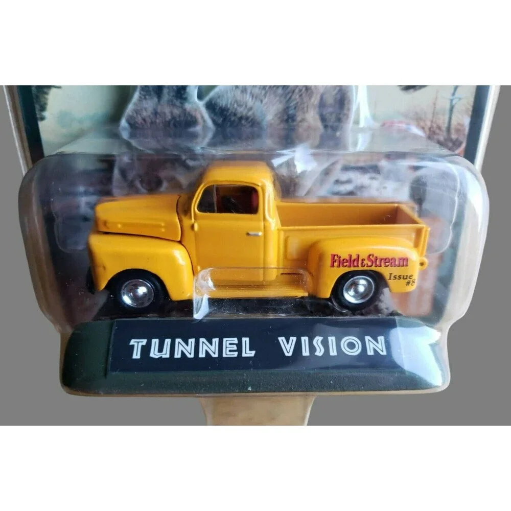 1999 Racing Champions TUNNEL VISION Yellow Pickup Truck Field & Stream Issue #8